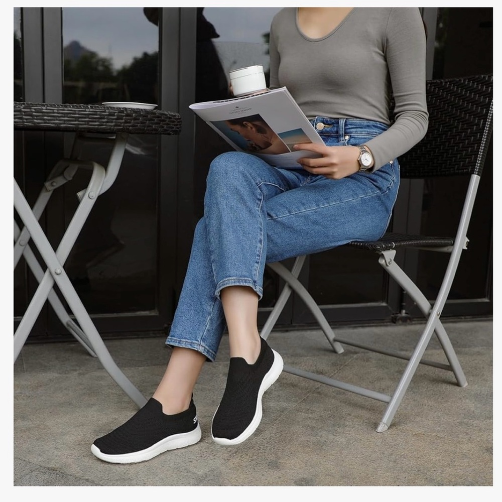 NEW STQ Black Slip-On Sneakers - Picture 10 of 10
